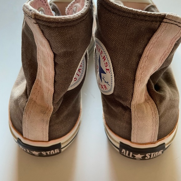 Converse high tops 2 tone brown pink Chuck Taylor Converse all stars size 7 - Picture 2 of 11